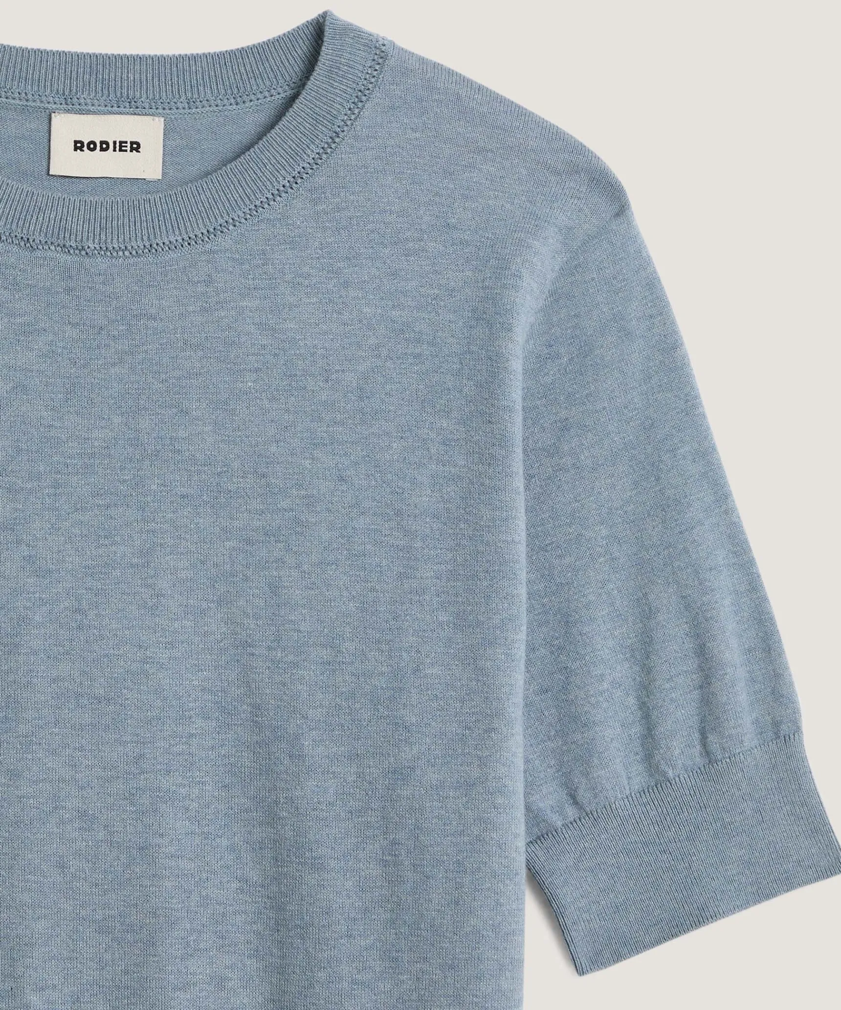 Clearance Rodier Twin-set en coton bleu gris