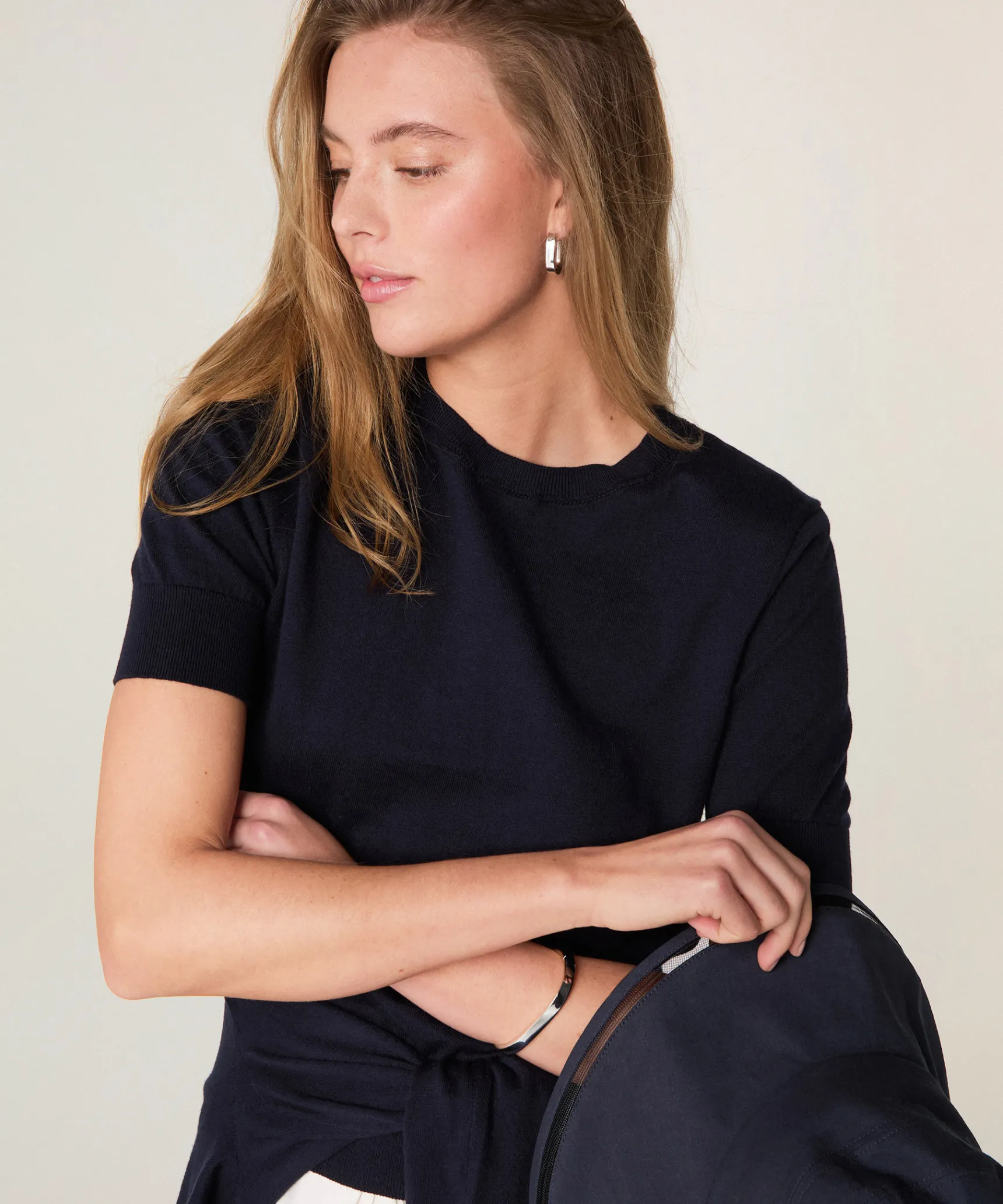 Best Rodier Twin-set en coton bleu marine