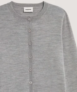 Clearance Rodier Twin-set en laine mérinos gris chiné