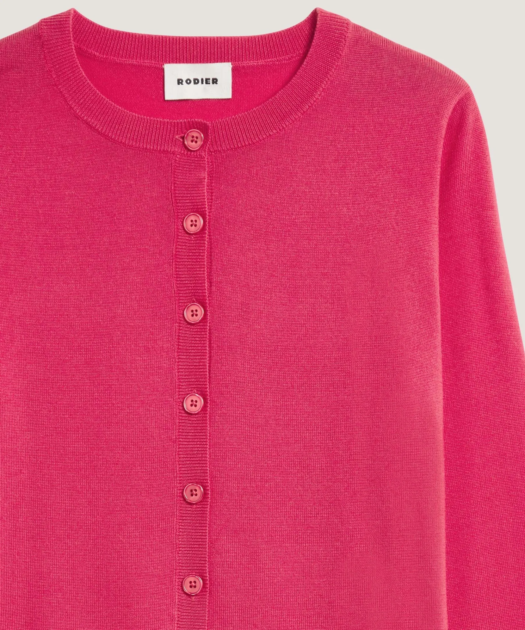Discount Rodier Twin-set en laine mérinos rose fuchsia