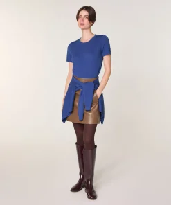 Rodier Twin-set en laine mérinos bleu outremer