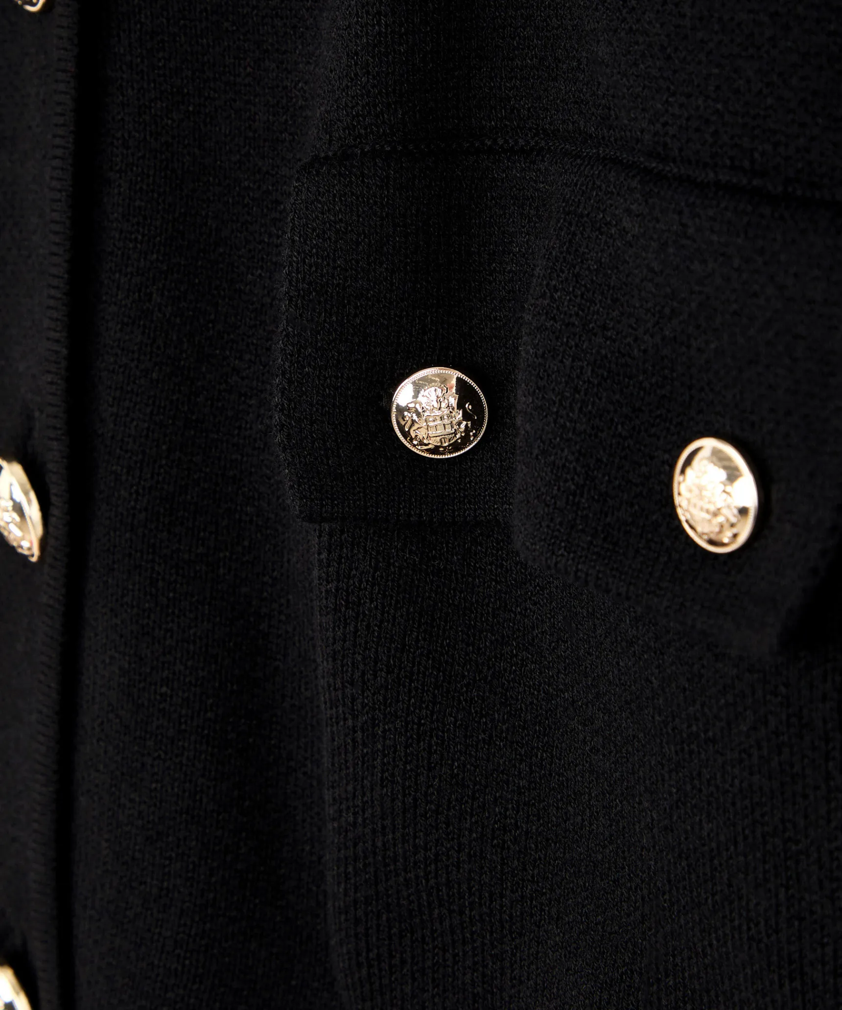 Clearance Rodier Veste courte en maille double face noir