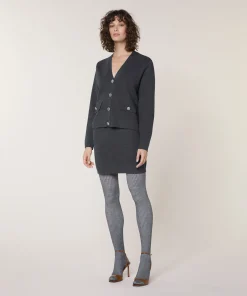 Sale Rodier Veste courte en maille milano gris foncé