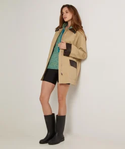 Rodier Veste de chasse beige foncé