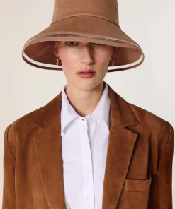 Online Rodier Veste en cuir de chèvre velours camel