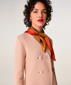 Sale Rodier Veste en maille croisée rose poudré