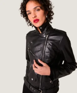 Outlet Rodier Veste perfecto en cuir noir