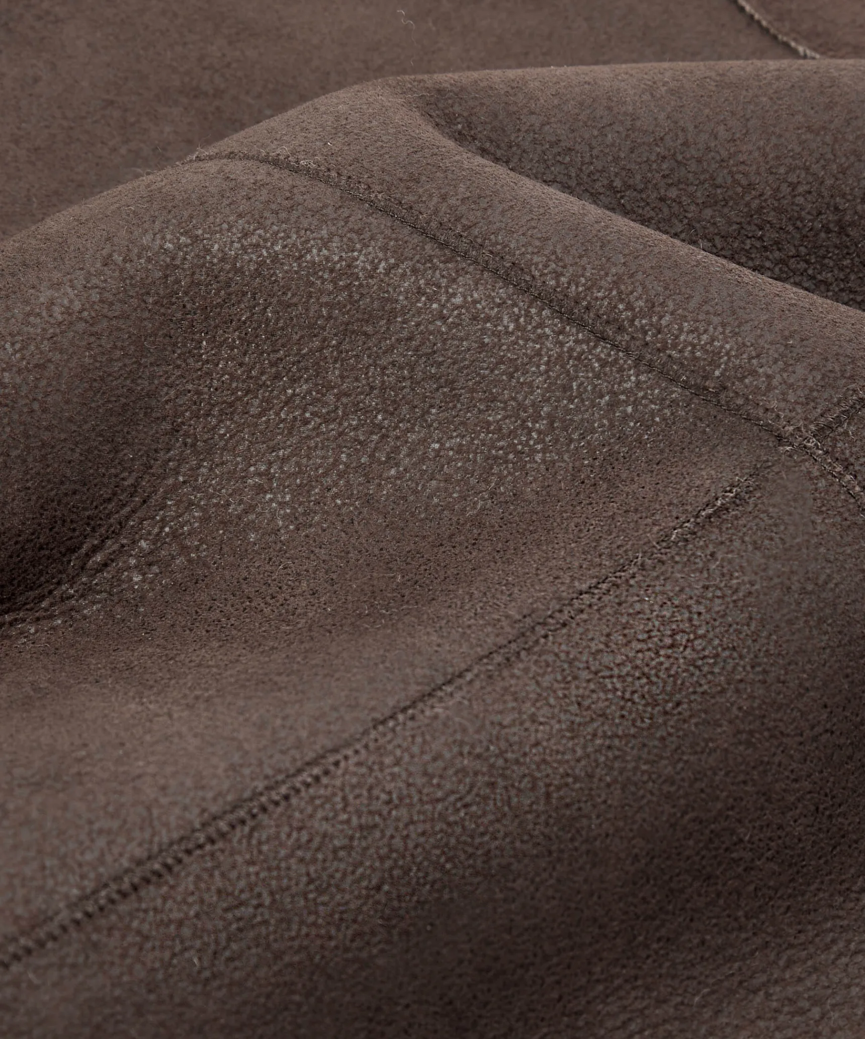 Clearance Rodier Veste sans manches réversible en peau lainée marron